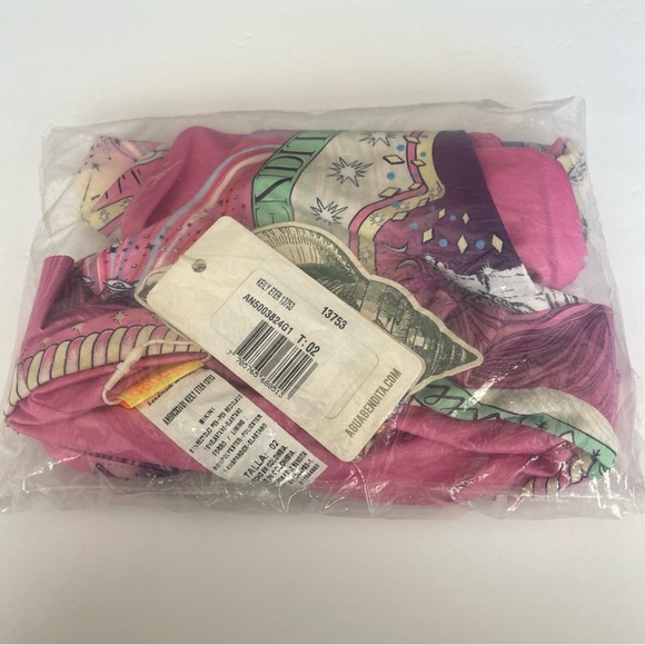 NWT Agua Bendita Keily Eter Two Piece Pink Ruffle Bikini Set Girls Size 2 - Picture 4 of 7